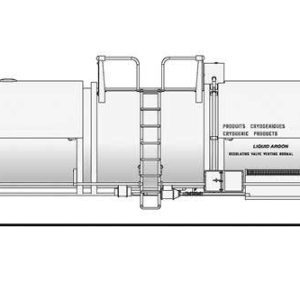 Broadway High-Capacity Cryogenic Tank Car 2-Pack - Ready to Run UTLX (white)