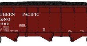 Bluford 70-Ton Offset-Side 3-Bay Hopper w/Load - Ready to Run Southern Pacific T&NO #4946 (Boxcar Red, Roman Lettering, black Lines Logo)