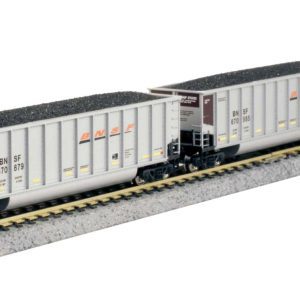 Kato BethGon Coalporter 8-Pack - Ready to Run BNSF Railway (silver, Boxcar Red, orange, black, Wedge Logo)