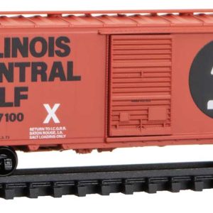 Micro Trains 40' Single-Door Boxcar - Ready to Run Illinois Central Gulf #167100 (orange, black, white, Large Rail Logo)