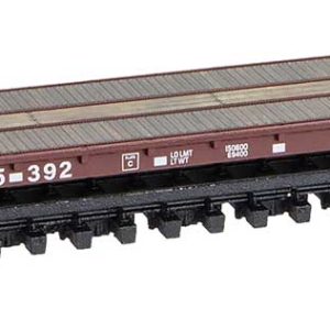 Micro Trains Thrall 60' Flatcar - Ready to Run Santa Fe #95392 (Boxcar Red)