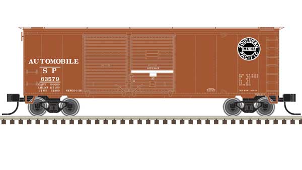 Trainman 40' Double-Door Boxcar - Ready to Run Southern Pacific #63541 (Boxcar Red, white)