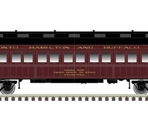 Trainman ACF Heavyweight 60' Coach - Ready to Run Toronto, Hamilton & Buffalo #75 (maroon, black)