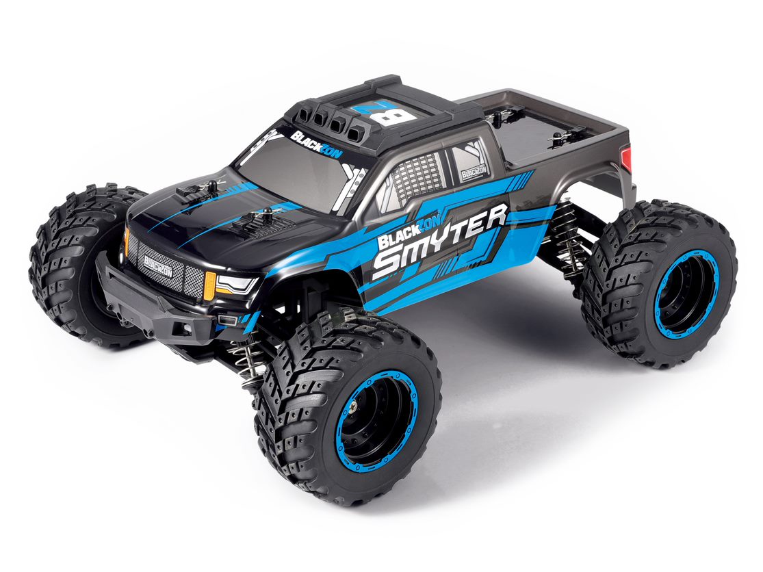 BlackZon Smyter 1/12 4WD Electric Monster Truck - RTR - Blue - Image 3