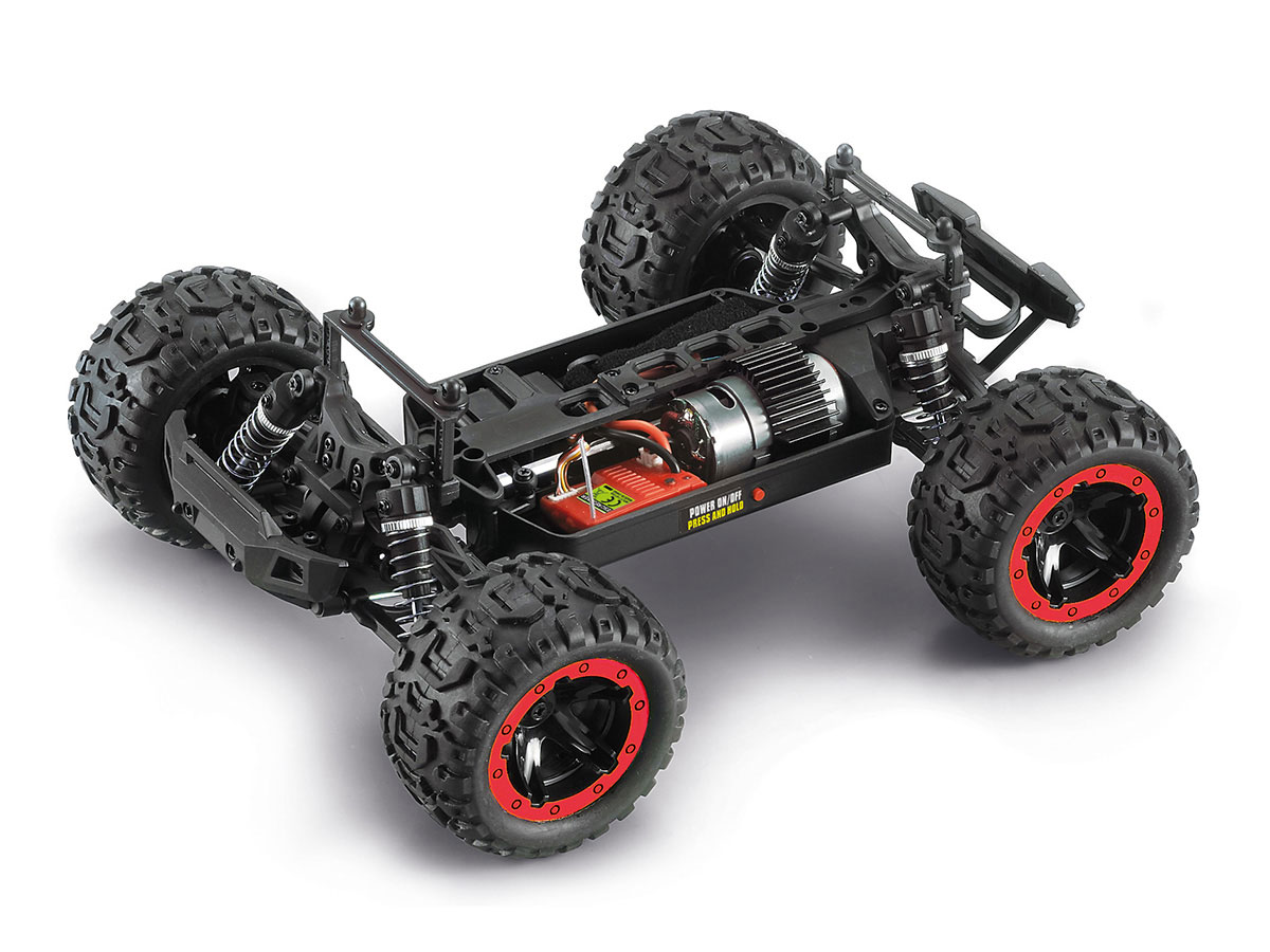 BlackZon Slyder MT 1/16 4WD Electric Monster Truck - Red - Image 3