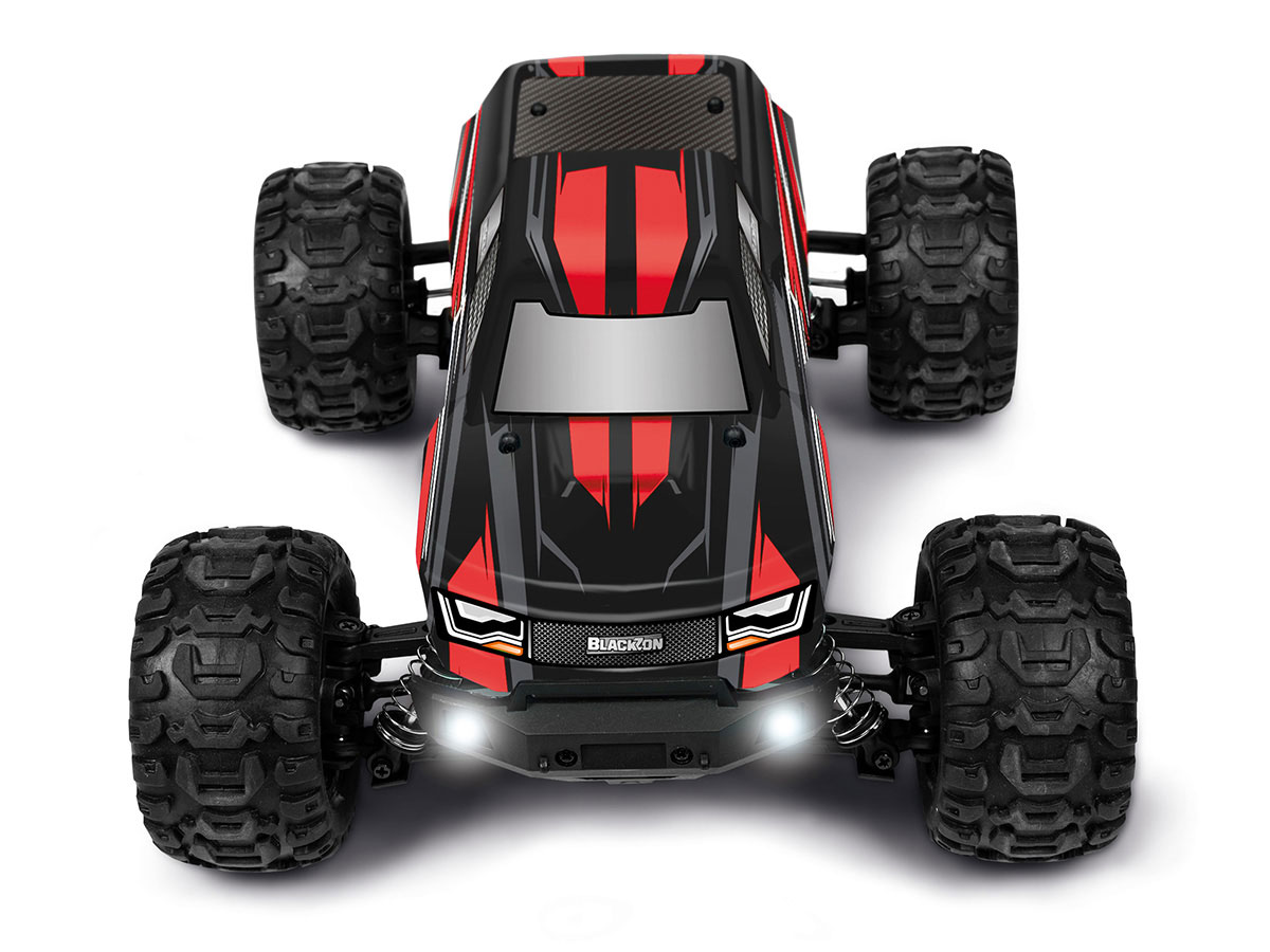 BlackZon Slyder MT 1/16 4WD Electric Monster Truck - Red - Image 4