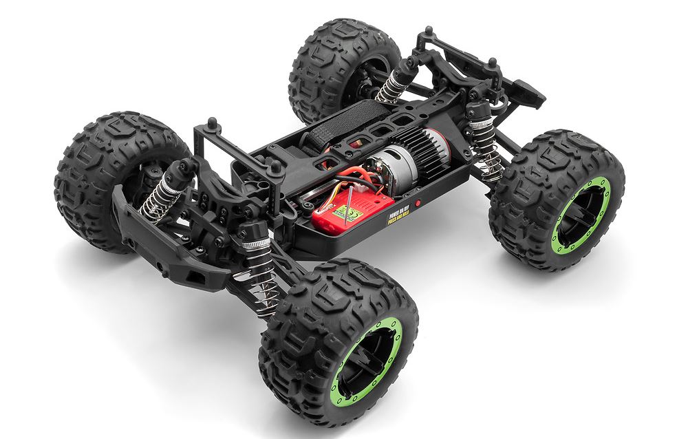 BlackZon Slyder 1/16th RTR 4WD Electric Monster Truck - RTR - Green - Image 4