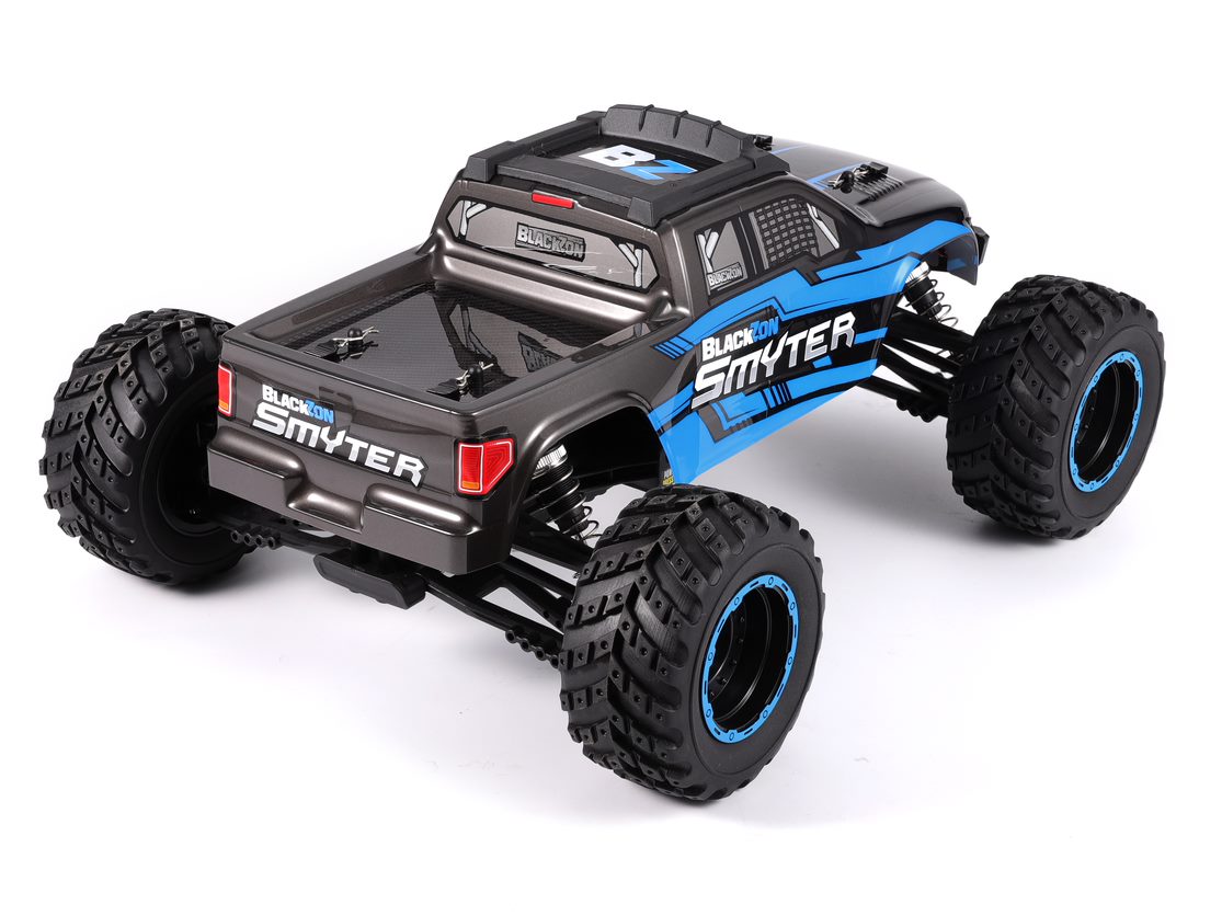 BlackZon Smyter 1/12 4WD Electric Monster Truck - RTR - Blue - Image 4