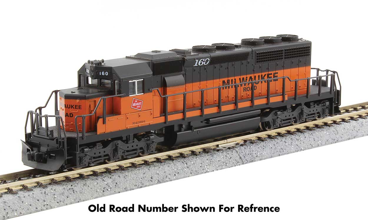 KATO EMD SD40-2 Early Production Milwaukee Road #30 (orange, black, Large Lettering) Standard DC