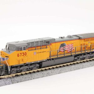 KATO GE AC4400CW Low Numberboards Union Pacific #6730 (Armour Yellow, gray, No Flag) Standard DC