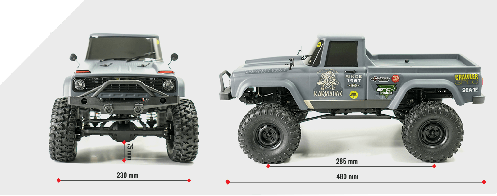 Carisma SCA-1E 1/10 4WD Coyote 2.1 Builders Kit - Image 2