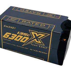 Team Exalt 4S 14.8V 5600MAH 135C Shorty w/5mm Bullets X-Rated LiPo Battery Series