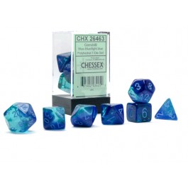 Chessex Gemini Blue-Blue/Light Blue 7 Die Set
