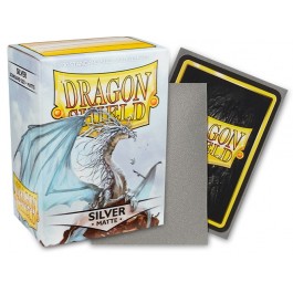 Dragon Shield Sleeves: Standard Matte - Silver 100CT