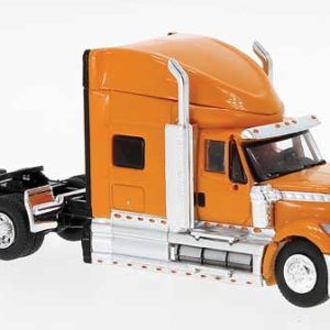 Brekina Automodelle 2010 International Lonestar Sleeper-Cab Semi Tractor - Assembled, Orange