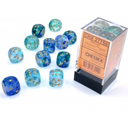 Chessex Nebula Oceanic Gold Luminary 16 MM Set