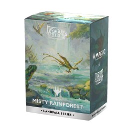 Dragon Shield Sleeves - 100ct Landfall Series Misty Rainforest
