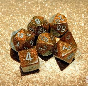 Glitter Gold With Silver 7 Die Set