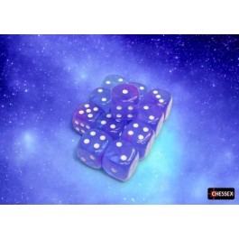 Chessex Nebula Aura/White 16mm D6 Dice Cube