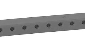 Faller Gmbh Low-Voltage Distribution Terminal (Plate), 10 Sockets and Plugs, 3/32" 2.5mm (black)