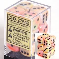 Chessex: Festive Circus/Black 16Mm D6 Dice Block