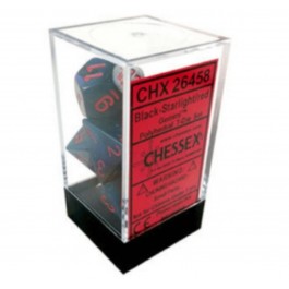 Chessex: Gem Black Starlight / Red 7Die