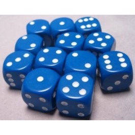 Chessex: Opaque 16Mm D6 Blue/Black