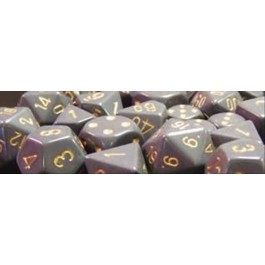 Chessex: Opaque Dark Grey/Copper 7-Die Set