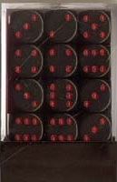 Chessex: Opaque Red/Black D6 Dice Block