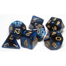 Chessex: Scarab Royal Blue/Gold 7-Die Set