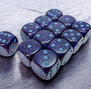 Chessex: Speckled Cobalt 16mm D6 Dice Block