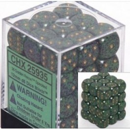 Chessex: Speckled Golden Recon 12mm D6 Dice Block