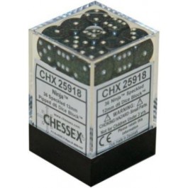 Chessex: Speckled Ninja 12Mm D6 Dice (36 Ct)