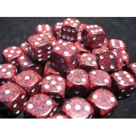 Chessex: Speckled Silver Volcano 12mm D6 Dice