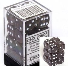 Chessex: Translucent 16mm D6 Smoke Dice Block