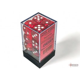 Chessex: Translucent Red 16mm D6 Dice Block