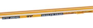 WalthersMainline 85' General American G85 Flatcar - Ready to Run, GTTX (Yellow) #300421