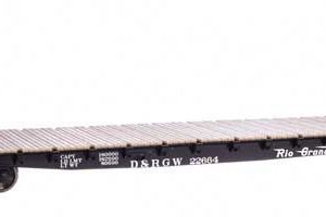 WalthersMainline 53' GSC Bulkhead Flatcar - Ready to Run, Denver & Rio Grande Western(TM) #22664