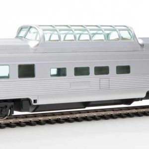 WalthersMainline 85' Budd Dome Coach - Ready to Run, Painted Silver, Unlettered