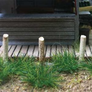 Bachmann Industries Grass Tufts - SceneScapes(R), Dark Green 1/4" .6cm Tall Fibers pkg(100)