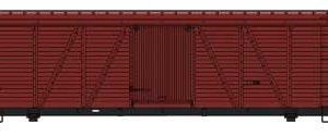 Accurail Inc Fowler 36' Wood Boxcar - Kit, Undecorated