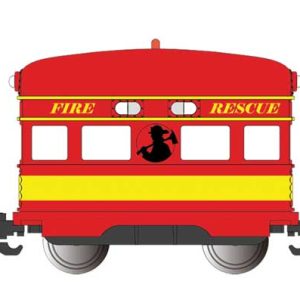 Bachmann Industries Eggliner - Standard DC, Fire Rescue (red, yellow)