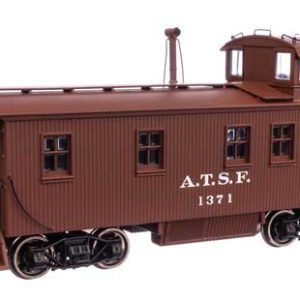 WalthersProto 30' ATSF 1300-Series Wood Waycar (Caboose) - Ready to Run, Santa Fe #1371 (A.T.S.F, 1938-1941 Scheme; Mineral Red, white)