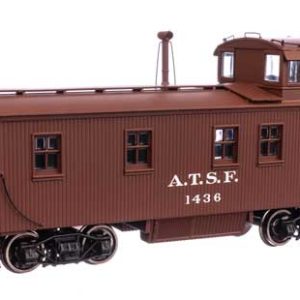 WalthersProto 30' ATSF 1300-Series Wood Caboose - Ready to Run, Santa Fe #1436 (A.T.S.F, 1938-1941 Scheme; Mineral Red, white)
