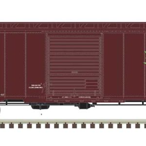 Atlas Model Railroad Co. 40' Postwar Boxcar with 8' Door - Ready to Run - Master(R), Canadian National 542823 (Boxcar Red, white, green, Serves All Canada)
