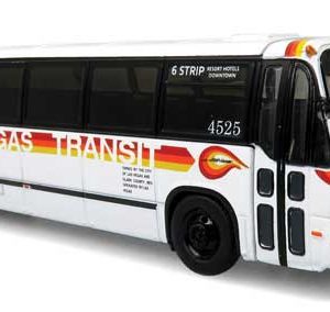 Iconic Replicas 1987-1994 TMC RTS Transit Bus - Assembled, Las Vegas, Nevada (white, orange, yellow)