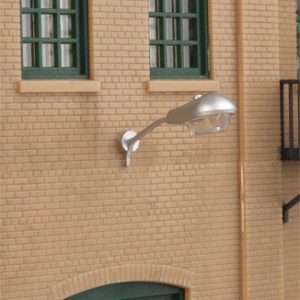 Walthers SceneMaster Modern Short Arm Wall Mount Light pkg(3),