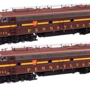 WalthersProto EMD E8 A-A - Standard DC, Pennsylvania Railroad #5764A, 5799A (Class EP-22A; Tuscan, Single-Stripe)