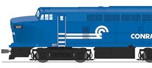 Broadway Limited Imports Baldwin RF16 Sharknose A-Unpowered B Set w/Sound & DCC - Paragon4(TM), Conrail #1207, 3708 (Fantasy Scheme, blue, white)