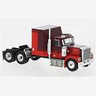 Brekina Automodelle 1980 GMC General Sleeper-Cab Tractor - Assembled, Red, Maroon